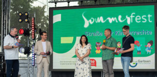 "Straße der Kinderrechte" - Garbsener Beitrag auf Sommerfest der Stadt Garbsen vorgestellt