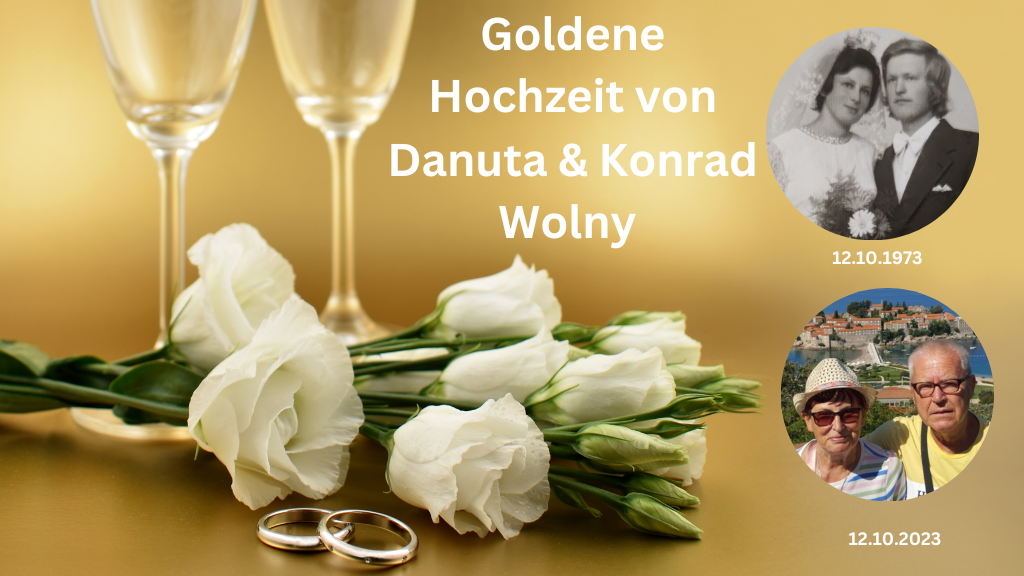 Konrad i Danuta Wolni z Garbsen obchodzą złotą rocznicę ślubu
