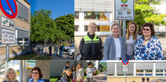 Die Sicherheit unserer Kinder im Straßenverkehr wird durch das Projekt „Stehen – Schauen – Gehen – Abgelenkt“ gefördert