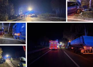 Schwerer Unfall auf der B6 – Fünf Autos und ein Lkw kollidieren – eine Person schwer verletzt