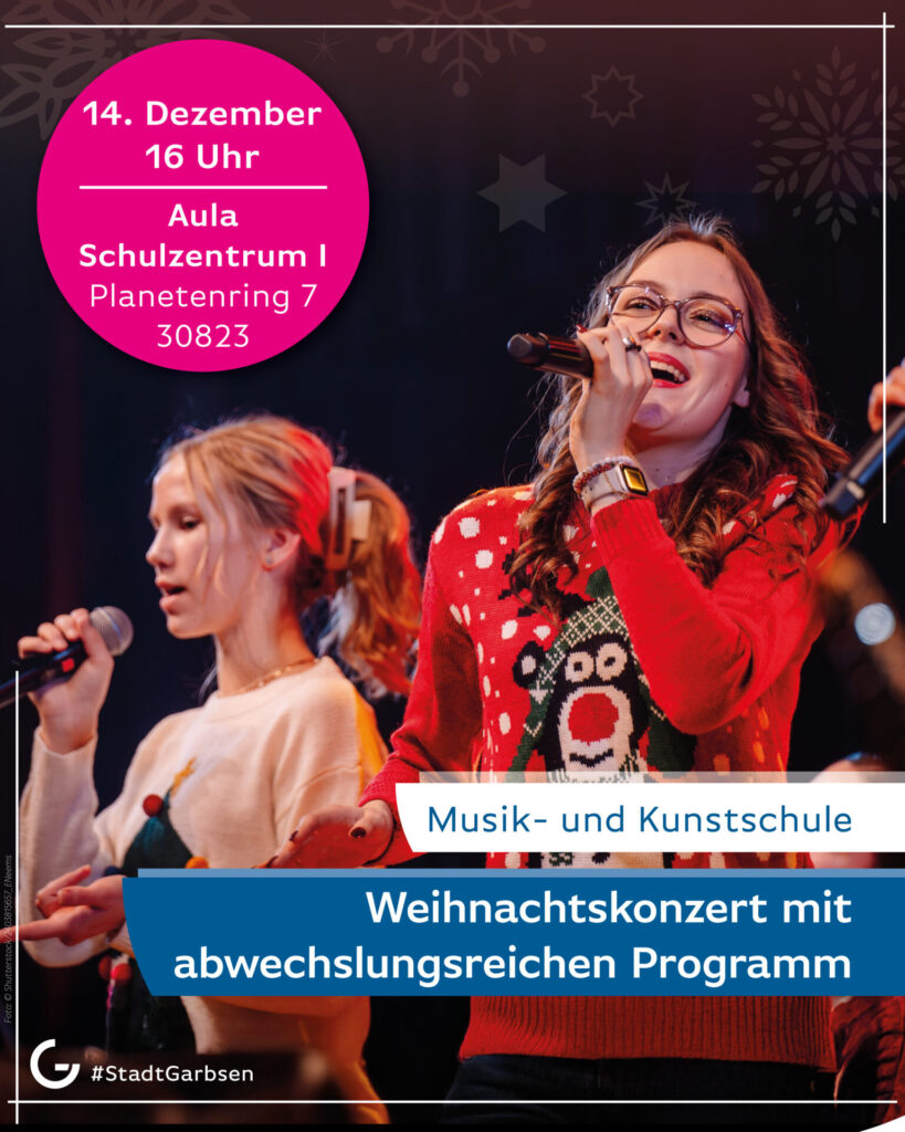 Weihnachtskonzert der Musik- und Kunstschule der Stadt Garbsen