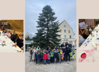 Mit Herz und Kreativität – Kinderfeuerwehr Garbsen schmückt großen Weihnachtsbaum in Altgarbsen