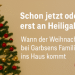 Schon jetzt oder erst an Heiligabend? – Wann der Weihnachtsbaum bei Garbsens Familien ins Haus kommt