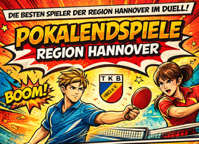 Tischtennis-Regionspokalfinale in der Rudolf-Harbig-Halle - TK Berenbostel ist Ausrichter