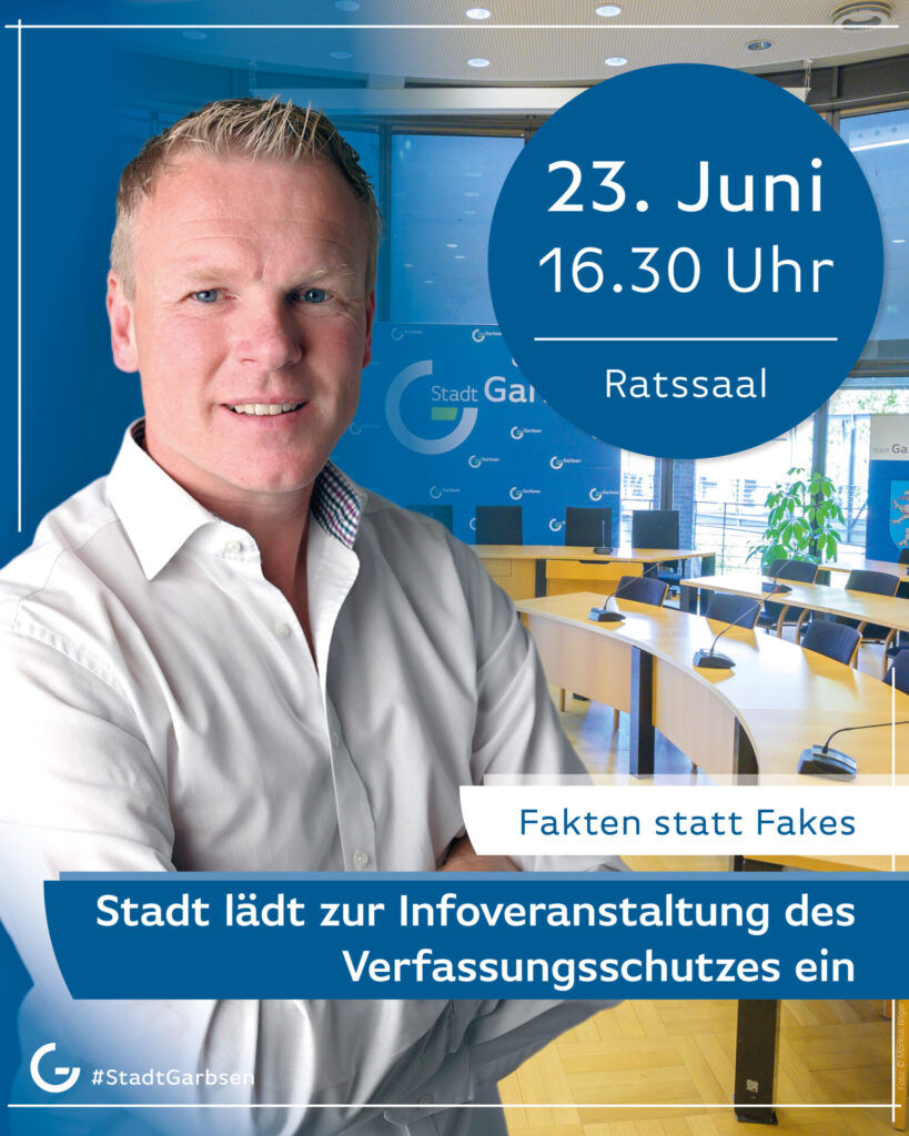 Fakten statt Fakes in Garbsen: Am 23. Juni informiert ein Vortrag im Ratssaal des Rathauses über Desinformation und ihre Folgen