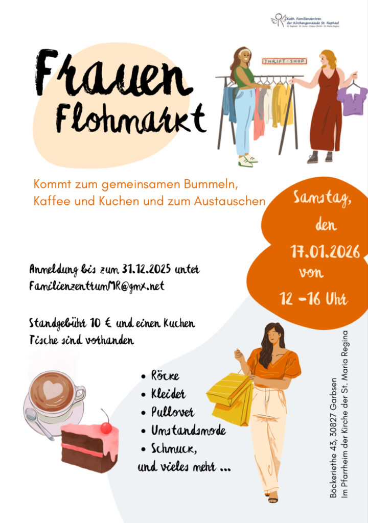 Frauenflohmarkt - Stöbern, Shoppen und Kuchen genießen