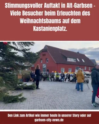 Auch auf dem Kastanienplatz in Altgarbsen wurde feierlich die Adventszeit eingeleutet!