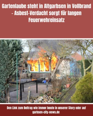 Den Link zum Artikel heute in unserer Story! #laubenbrand #feuerwehrgarbsen #garbsen #garbsencitynews