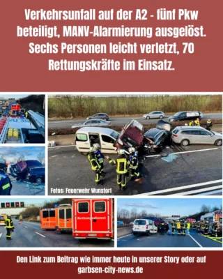 Den Link zum Artikel auch heute in unserer Story #verkehrsunfall #a2 #feuerwehrwunstorf #wunstorf #garbsencitynews