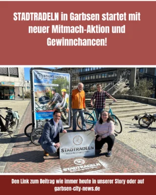 Alle Infos zum Mitmachen heute wie immer im Link zum Beitrag in unserer Story! #stadtradeln #garbsen #garbsencitynews