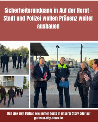 Im Mittelpunkt der Begehung stand die Frage, wie sicher sich Menschen im Stadtteil fühlen und an welchen Orten Bürgerinnen und Bürger Verbesserungsbedarf sehen. Dabei wurden unter anderem Themen wie Beleuchtung, Aufenthaltsqualität und sogenannte Angsträume angesprochen. #sicherheit #garbsen #polizeigarbsen #garbsencitynews