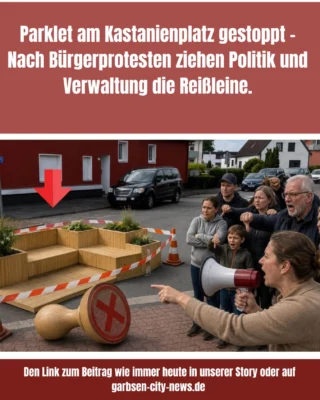 Das geplante Parklet am Kastanienplatz in Altgarbsen (wir berichteten) wird nicht umgesetzt. Nachdem die Standortwahl in den vergangenen Tagen für zahlreiche kritische Reaktionen aus der Bevölkerung gesorgt hatte, haben sich CDU und SPD darauf verständigt, die Planungen für den Standort an der Calenberger Straße / Erika-Böker-Gedenkplatz nicht weiterzuverfolgen. Die Stadtverwaltung hat diesem Vorgehen inzwischen zugestimmt. #parklet #altgarbsen #garbsen #garbsencitynews
