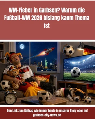 Hallo Garbsen, bald ist Fussball-Weltmeisterschaft, aber irgendwie haben wir das Gefühl, dass man davon in unserer schönen Stadt noch nicht wirklich etwas merkt. Woran liegt das? Was meint Ihr? Habt Ihre Euren Garten/Balkon schon auf die WM vorbeireitet? Wenn nicht, erzählt doch mal wie Ihr das mit der WM so handhabt. Wir freuen uns auf Eure Kommentare.