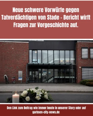 Im Fall der tödlichen Schüsse in einer Jugendhilfeeinrichtung in Stade (Wir berichteten) sind neue, schwerwiegende Vorwürfe gegen den 45-jährigen Tatverdächtigen, der aus Garbsen kommen soll, bekannt geworden. Wie zunächst die BILD-Zeitung und inzwischen auch WELT berichten, soll der Mann bereits vor der Tat in der Türkei strafrechtlich in Erscheinung getreten sein. Demnach gehe es unter anderem um frühere Ermittlungen wegen Sexualdelikten sowie um eine Flucht aus der Haft. Link zum Artikel heute in unserer Story